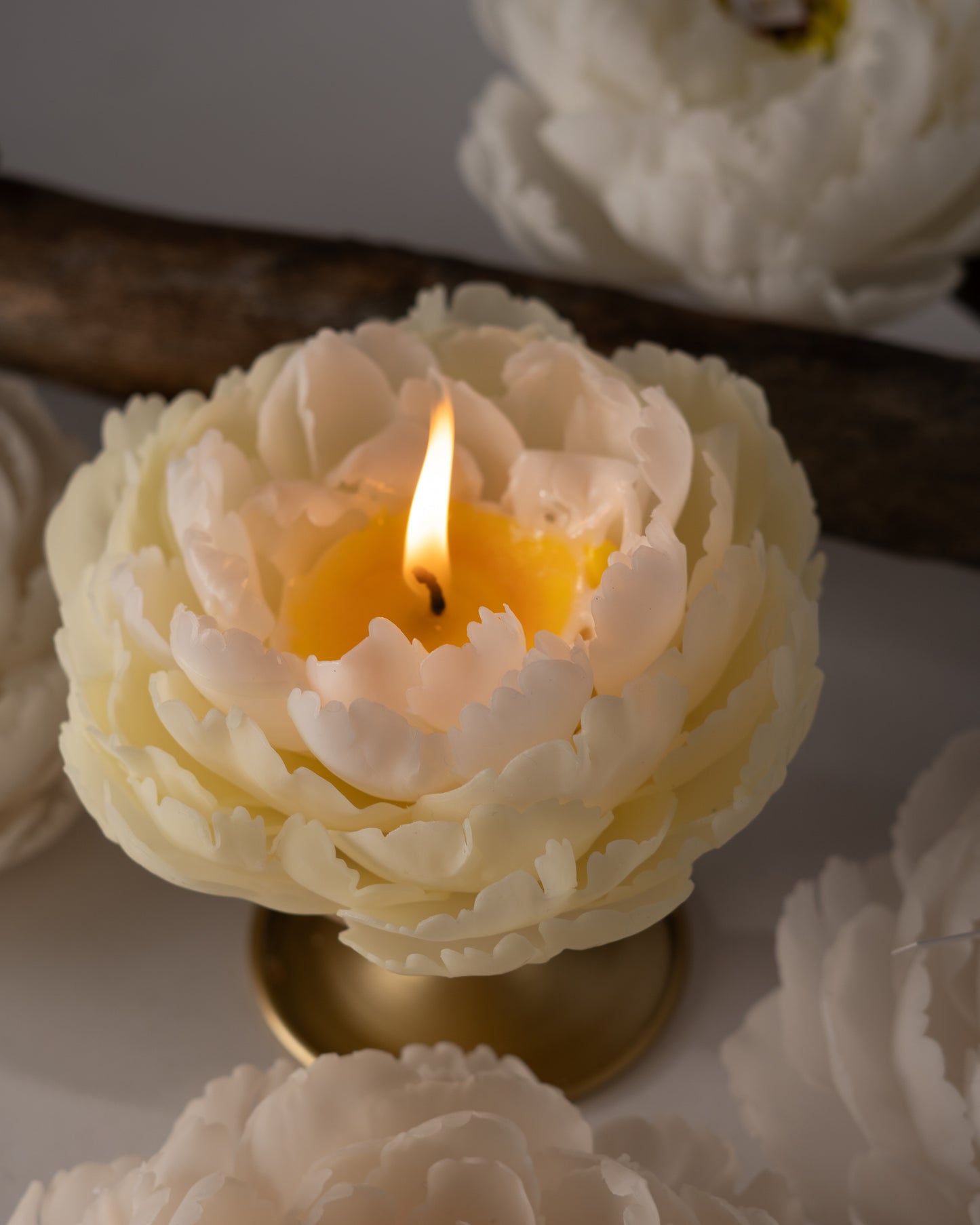 Spring Peony Candle, 100% Beeswax, Toxin-Free