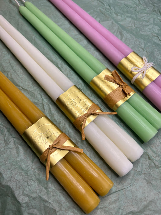 Beeswax Taper Candles